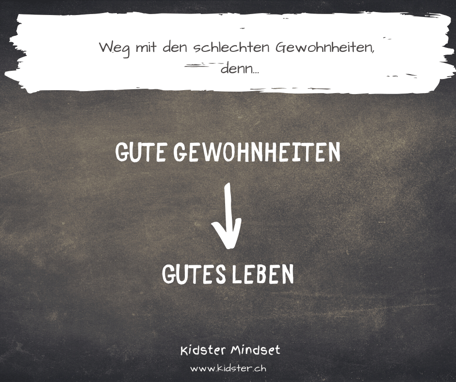 Weg mit den schlechten Gewohnheiten